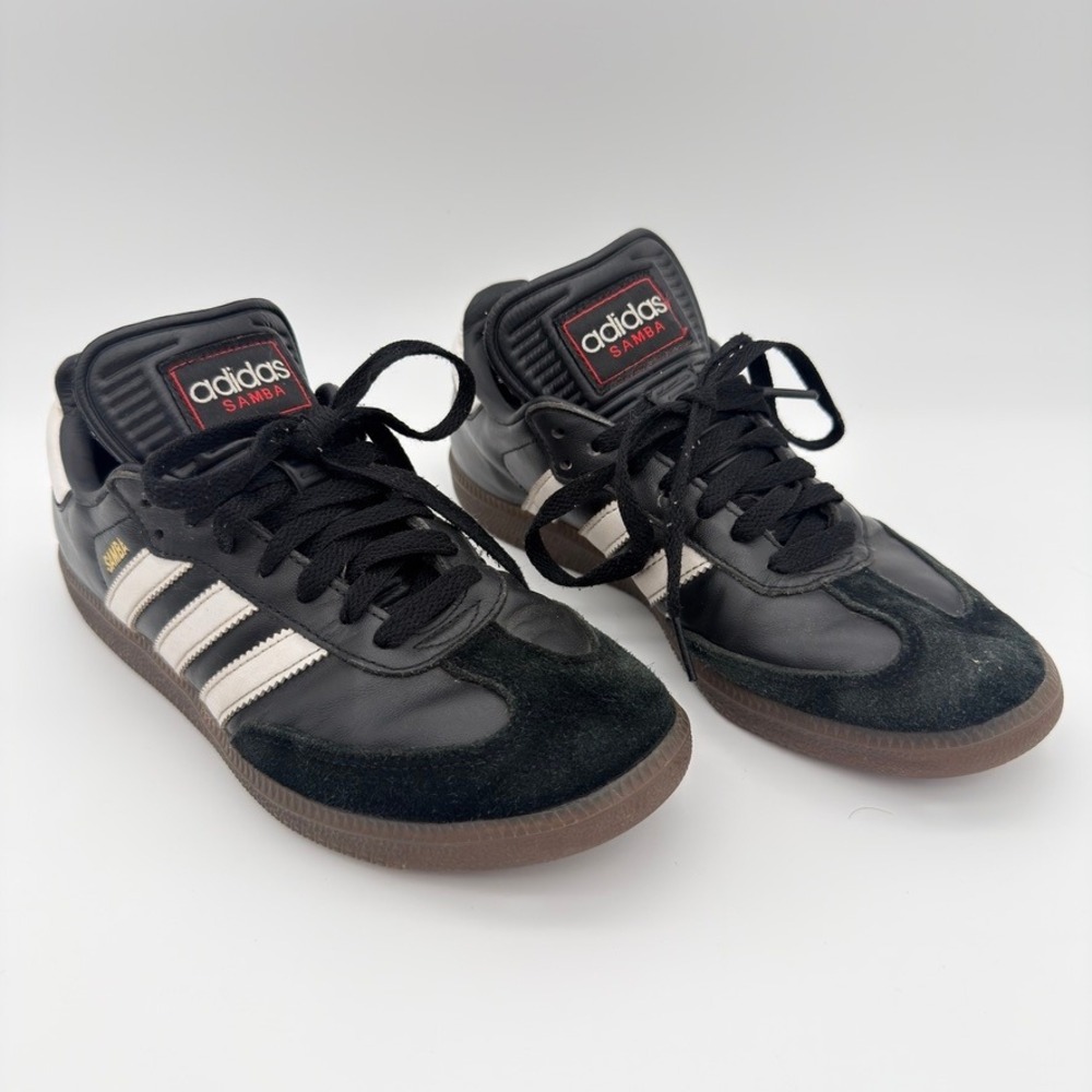 Adidas Samba Indoor IH6000 Black White Gum Soccer Shoes Men's 7 Women's 8